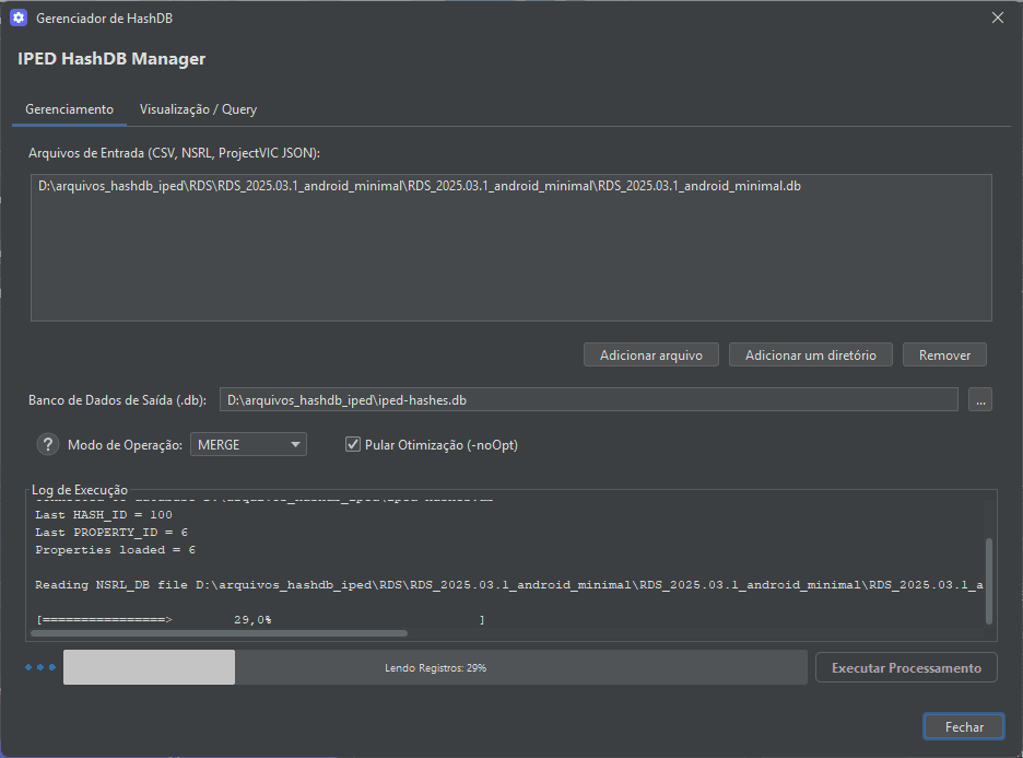 HashDB Manager